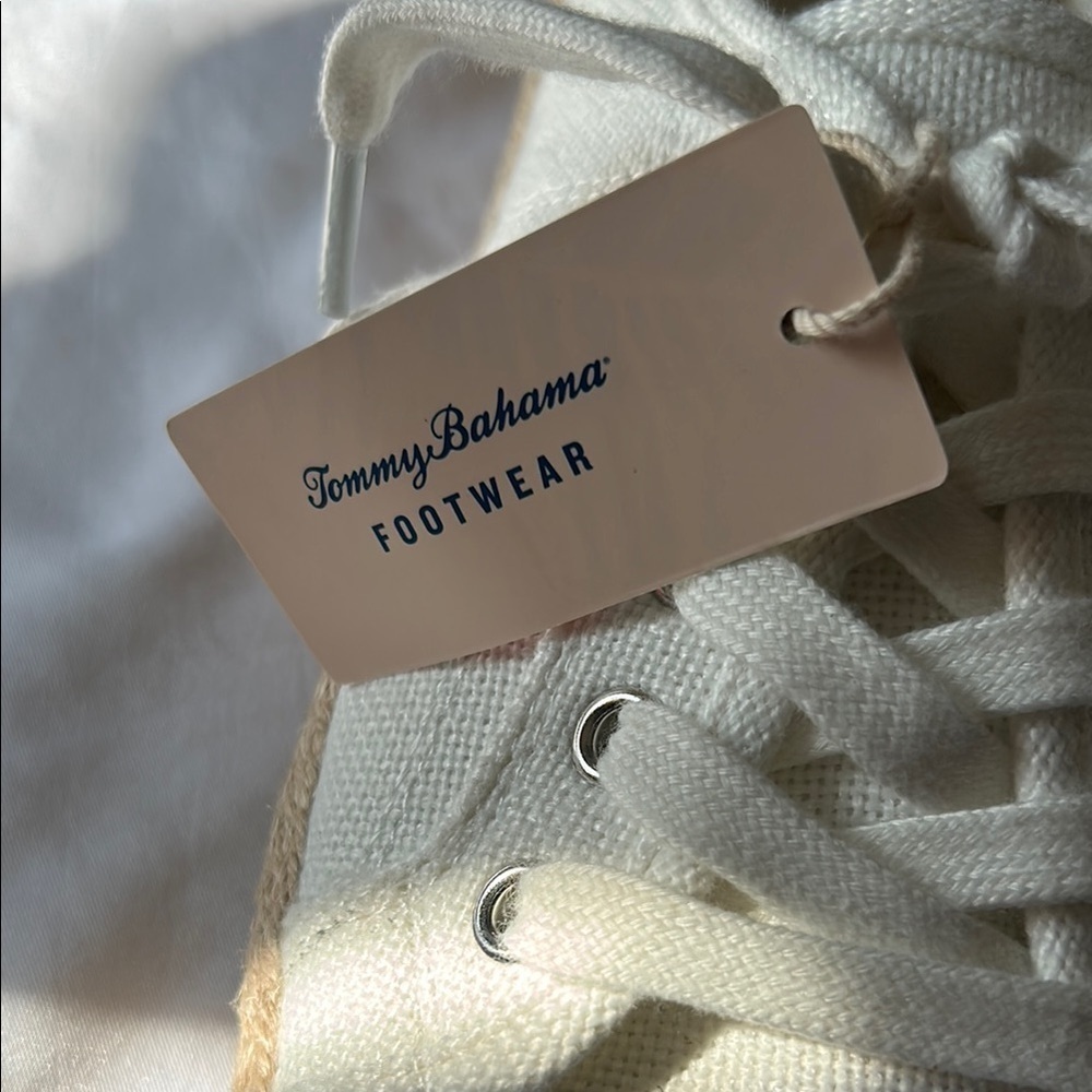 Tommy Bahama White Canvas Espadrilles - Picture 2 of 7